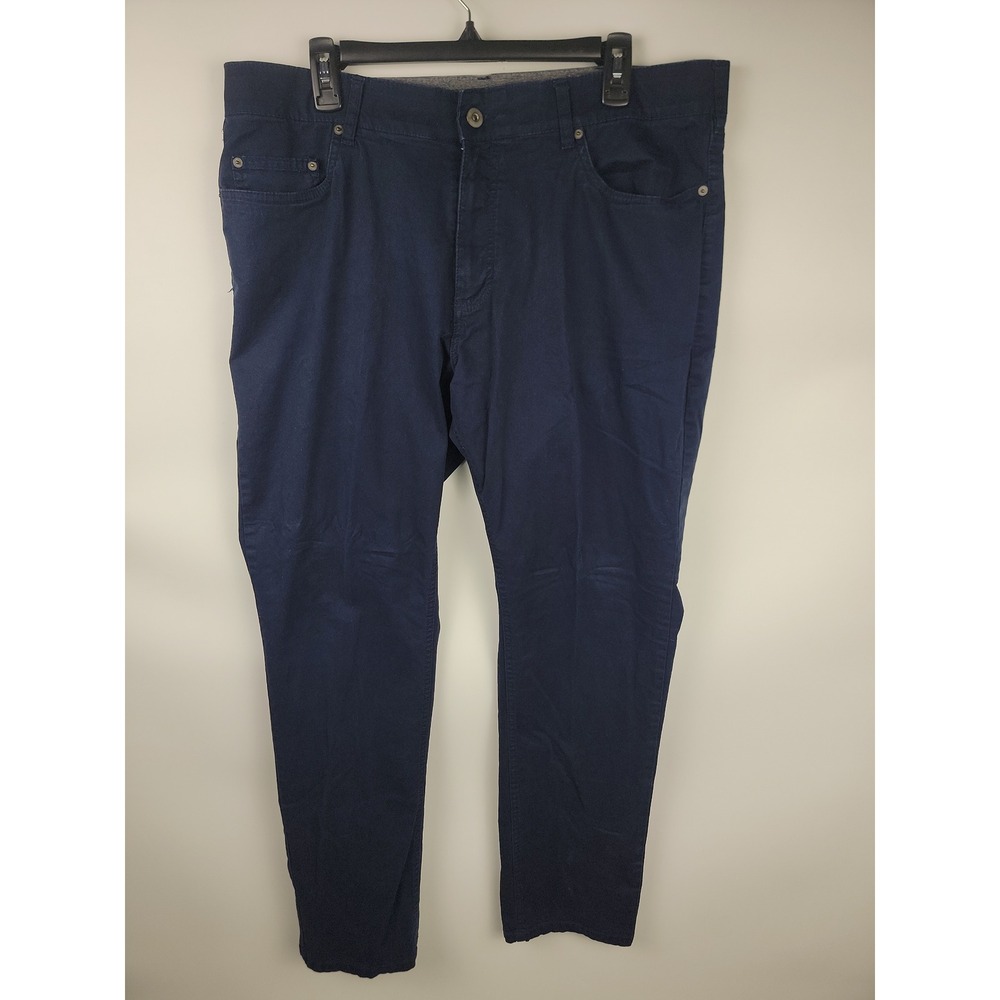 Member's Mark Straight Fit Dark Navy Blue Cotton Spandex Pants 38x32